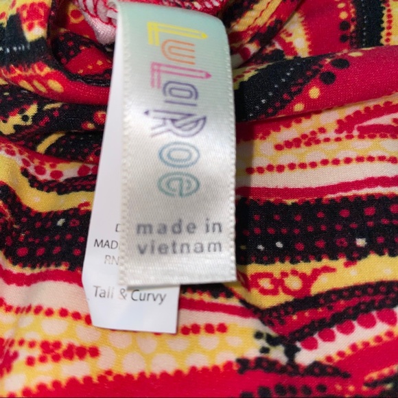 Take 40% Off Rare Fire Mermaid Tail LuLaRoe Leggings Size TC 🦄 - Picture 2 of 5